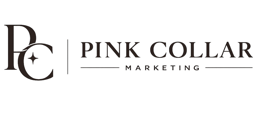 pink collar marketing horizontal logo